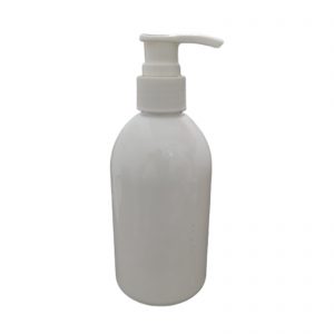 Botol pump 250 ml oval putih